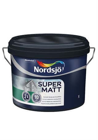 Fasadfärg BC 9,3L Trä ute Nordsjö Super Matt Akrylat