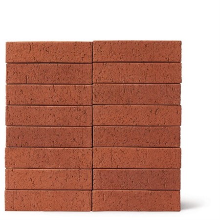 Fasadtegel Röd SPÅRAD STRUKTUR Koria Hålat NF75 250x120x75mm