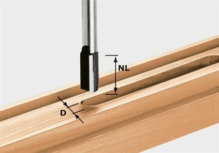 Notfräs HW 8mm Spind S8 D12/20 Festool