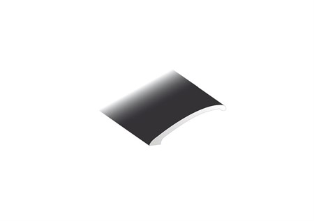Nivålist standard svart 1000x40x0-15 mm