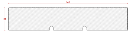 Ytterpanelbräda gran 28x145 mm