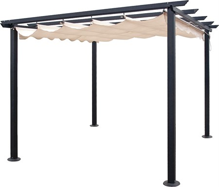 Pergola grå 3x3 m