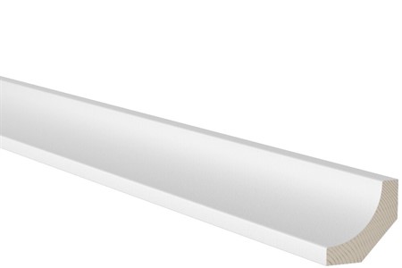 Taklist Hålkäl 15x43x4400 mm vitmålad STYCK