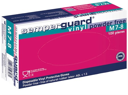 Engångshandskar vinyl 100-pack strl 9 SemperGuard