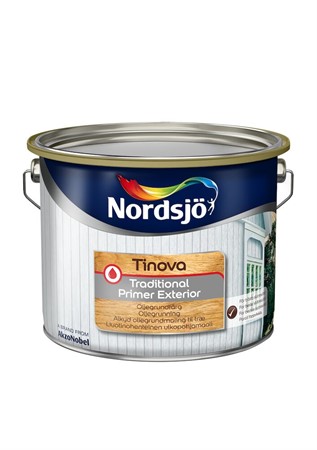 Grundfärg vit 10L trä utomh.oljeb.Nordsjö Tin.Trad.Primer Exterior