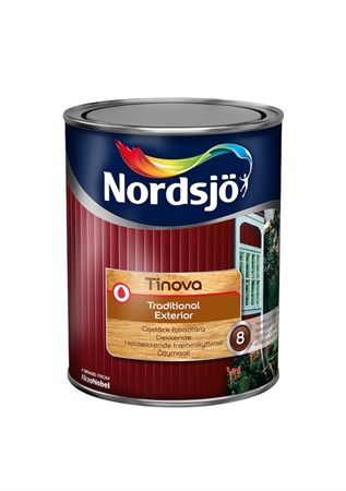 Fasadfärg BW 1L Trä ute oljeb.Nordsjö Tinova Trad.Exterior