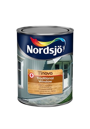 Fönsterfärg vit 1L oljebas Nordsjö Tinova Trad.Window