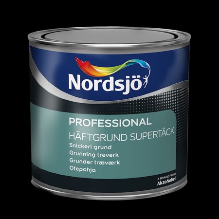 Grundfärg vit 1L trä inomh.Nordsjö Prof. Häftgrund Supertäck