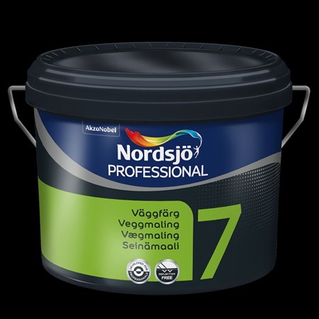 Väggfärg 7 Nordsjövit 10L sidenm.inomh.Nordsjö Professional