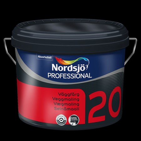 Väggfärg 20 BW 2,5L Nordsjö Professional halvmatt inne