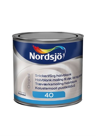 Snickerifärg 40 BW 0,5L Nordsjö Original halvblank inne