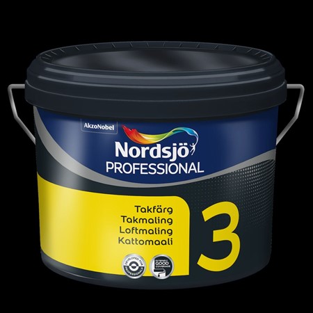 Takfärg 3 BW 10L inomh.helmatt Nordsjö Professional