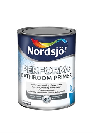 Grundfärg Badrum Blåton 1L vägg/tak Nordsjö Perform+Bathroom Primer