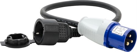 Adapter Övergångssladd 0,5m CEE 216-6 Schocko