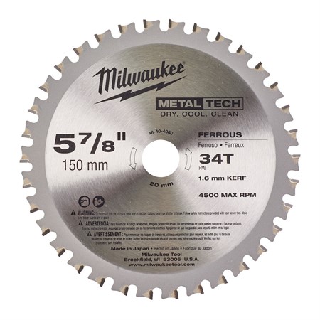 Cirkelsågklinga M150/20/34T Milwaukee