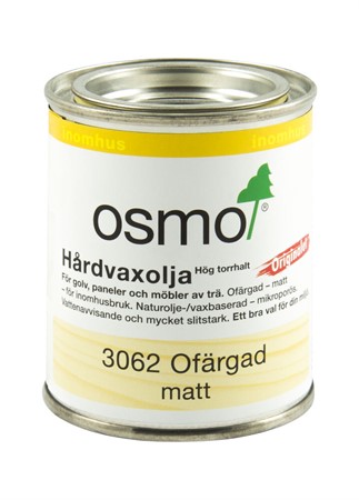 HÅRDVAXOLJA 3062 OSMO         ORIGINALET MATT 0,125L