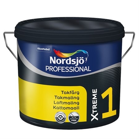 Takfärg 1 Xtreme BW 2,5L inomh.helmatt Nordsjö Professional