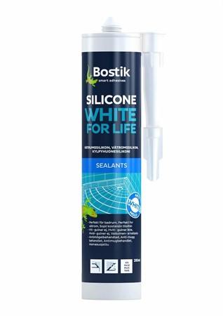 Silikonfogmassa Bostik VIT White for Life