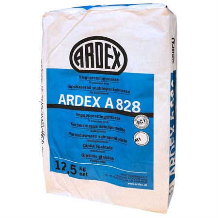 Spackel vägg&tak 12,5KG Ardex A 828 gipsbaserat