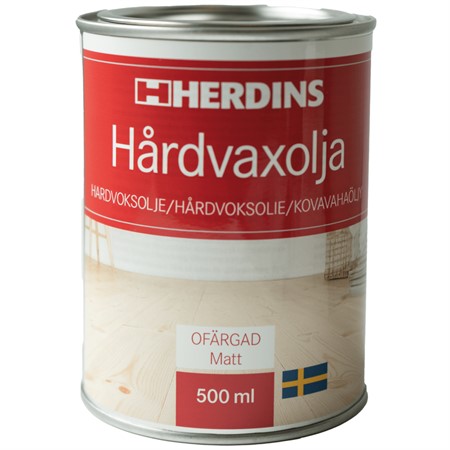 Hårdvaxolja 500ml Natur Matt inomh.Herdins