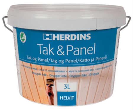 Trälasyr 3L Tak&Panel Helvit inomh. Herdins