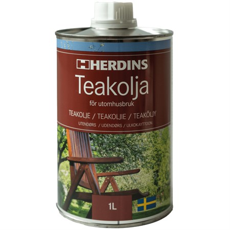Teakolja 1L utomhus Herdins