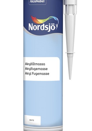 Fogmassa Akrylfog Vit inomhus 0,3L