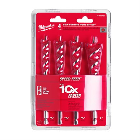 Träborrsats Speed Feed 4-pack Milwaukee