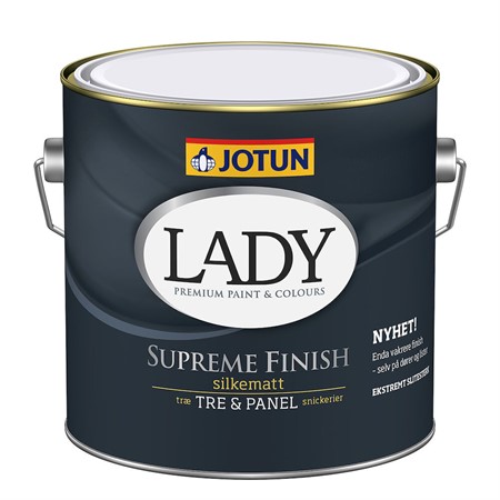 Snickerifärg Lady Supreme finish 15 VIT-bas 2,7L Jotun
