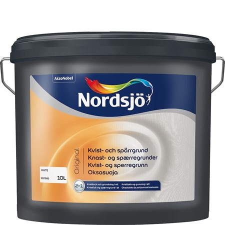 Grundfärg vit 2,5L Trä inomh.Kvist-& spärrgr.Nordsjö original