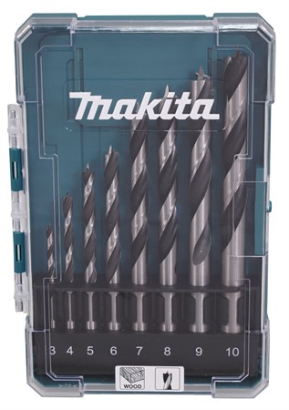 Träborrsats D-77257 3-10 mm 8-delar Makita