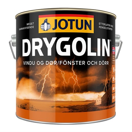 Fönster&dörrfärg Drygolin Slutstryk KLASSISK VIT-bas 0,9L Jotun