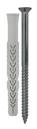 Fasadplugg 10x160 mm X3 3DG med skruv försänkt TX40 4-pack (påspack)
