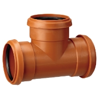 Markavlopp gren PVC Ø110-110  mm 90° PP orange