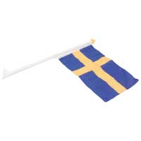 Fasadflagga set 130x70 cm svensk