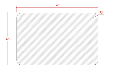 Hyvlad regel gran 45x70 mm