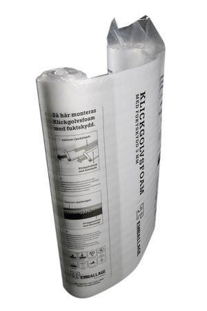 Klickgolvsfoam med fuktskydd 3 x 1200 mm x 12.5 m MFR 238007