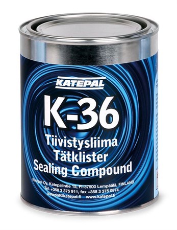 Tätklister/kitt för takpapp K-36 svart 1L