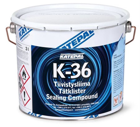 Tätklister/kitt för takpapp K-36 Svart 3L