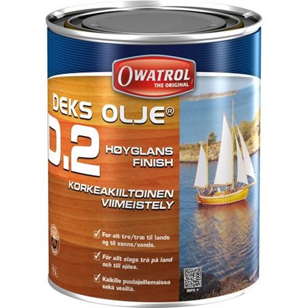 Owatrol D2 1L oljefernissa högblank