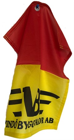 Lastflagga röd/gul polyester Vindö Byggvaror