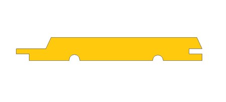 Spårfaspanel 4019 obehandlad 16x120 mm